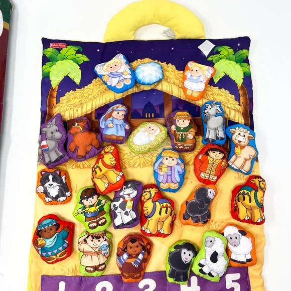 Fisher-Price Little People Musical Soft Advent Calendar 100% Complete Vtg 2012 - Picture 6 of 13